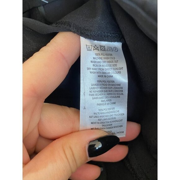 French Connection BNWT sz 12 pant "Harry Suiting Trousers" black women wide leg - Picture 7 of 7